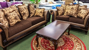 Essie Discount Furniture - Brown Living Room Set _ 300 x 150