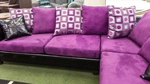 Essie Discount Furniture - Purple Sectional Couch _ 300 x 150